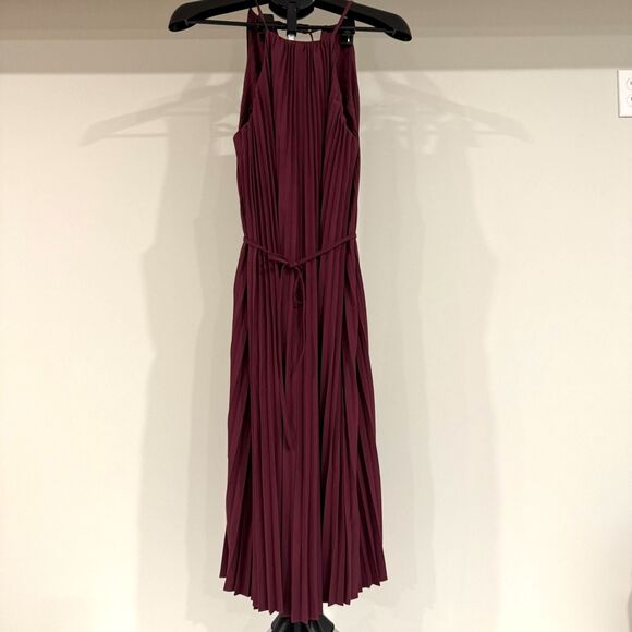 HALARA NWOT Breezeful Plissé Halter Tie-Back Sleeveless Maxi Dress - Size Small - Picture 4 of 14